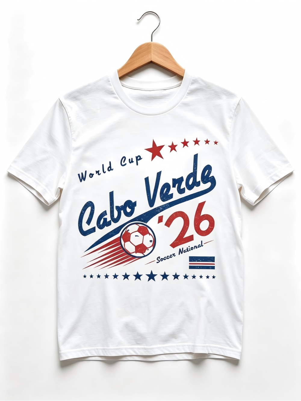 Cabo Verde 2026 Soccer Womens Mens T-shirt Unisex USA Canada Mexico World soccer